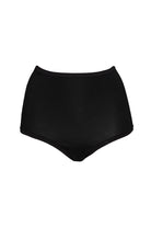 Bamboe taille slip Comfort Anna in Mystic Black met 3-laags bescherming, voorkant