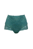 Bamboe midi slip Aurora in Ocean Green Gold met 3-laags bescherming