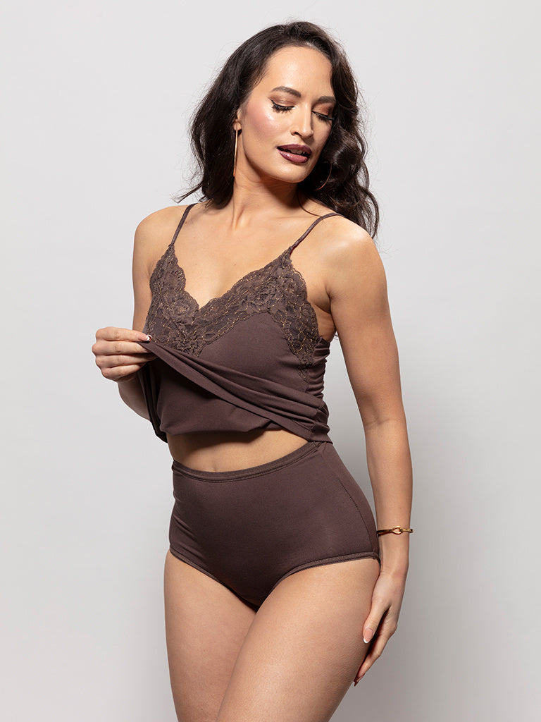 Bamboo Top Ella - Pure Mocha Gold