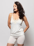 Bamboo Bike Shorts Long Sienna - Coconut Milk