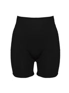 Bamboe bikeshort lang Sienna in Mystic Black met 3-laags bescherming, voorkant