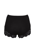 Bamboe midi slip Aurora in Mystic Black met 3-laags bescherming, achterkant