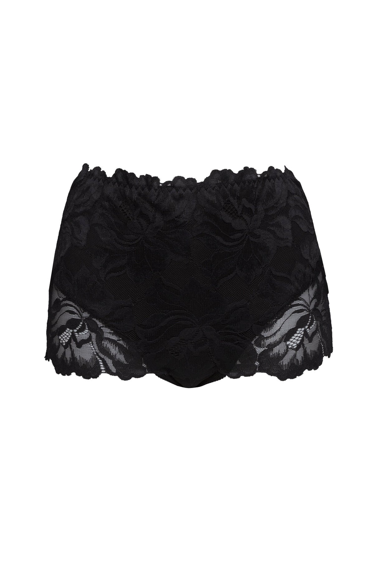 Bamboe midi slip Aurora in Mystic Black met 3-laags bescherming, voorkant