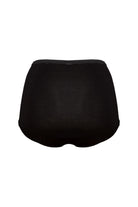 Bamboe taille slip Plus Gina in Mystic Black met 3-laags bescherming, achterkant